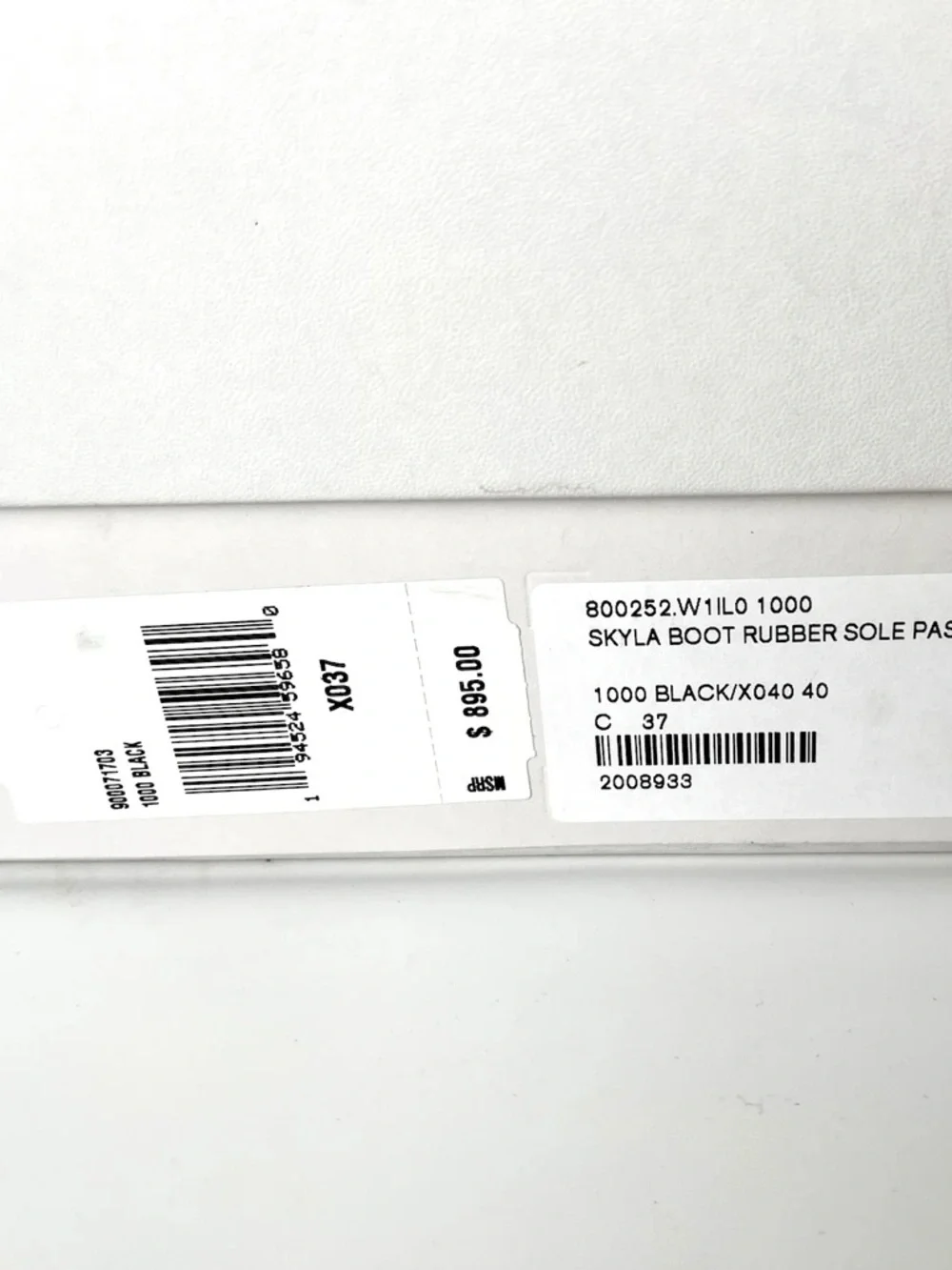 Stella McCartney Skyla Black Platform Sock Boots with Textured Block Heel - Picture 11 of 11